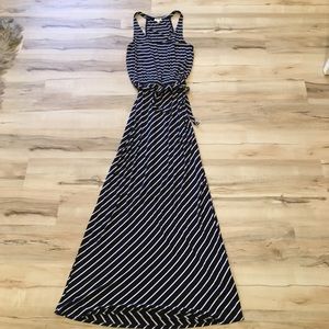 Joie Soft Navy & White Striped Dress